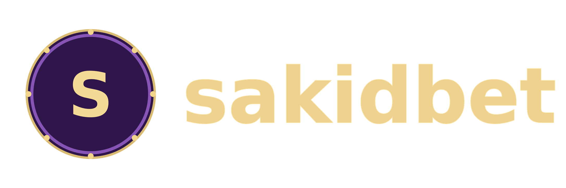 โลโก้ sakidbet สีม่วงทอง